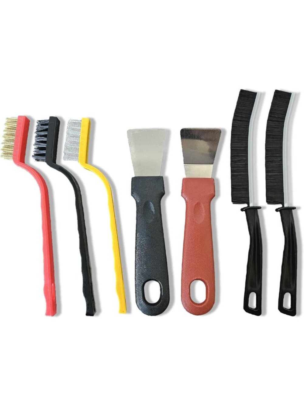 7-Piece Multi-Purpose Cleaning Brush Set for Stubborn Grease, Tiles & Crevices